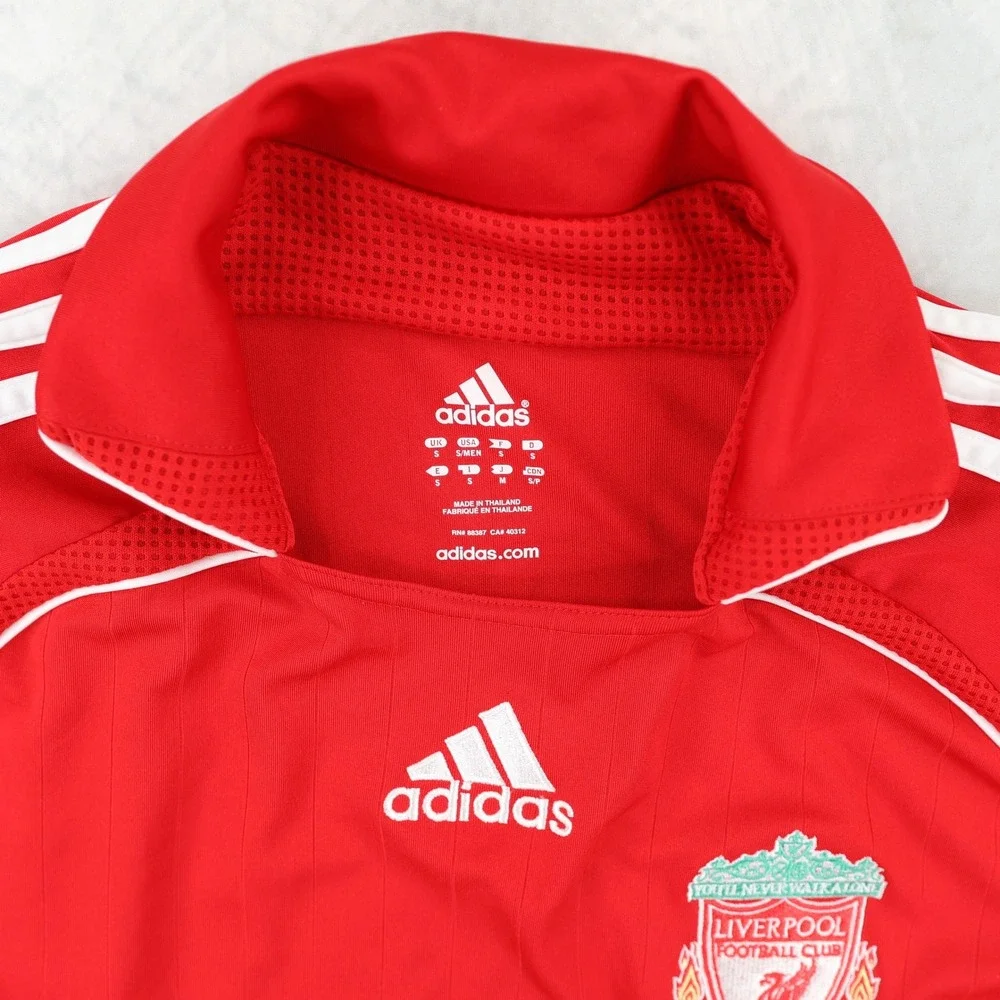 VTG Liverpool FC 2006 2008 Home Jersey Adidas Torres 9 Carlsberg Football Shirt